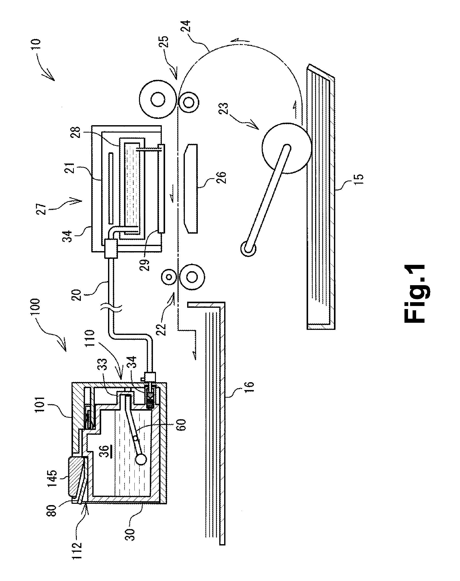 Printing fluid supply device and printing fluid cartridge