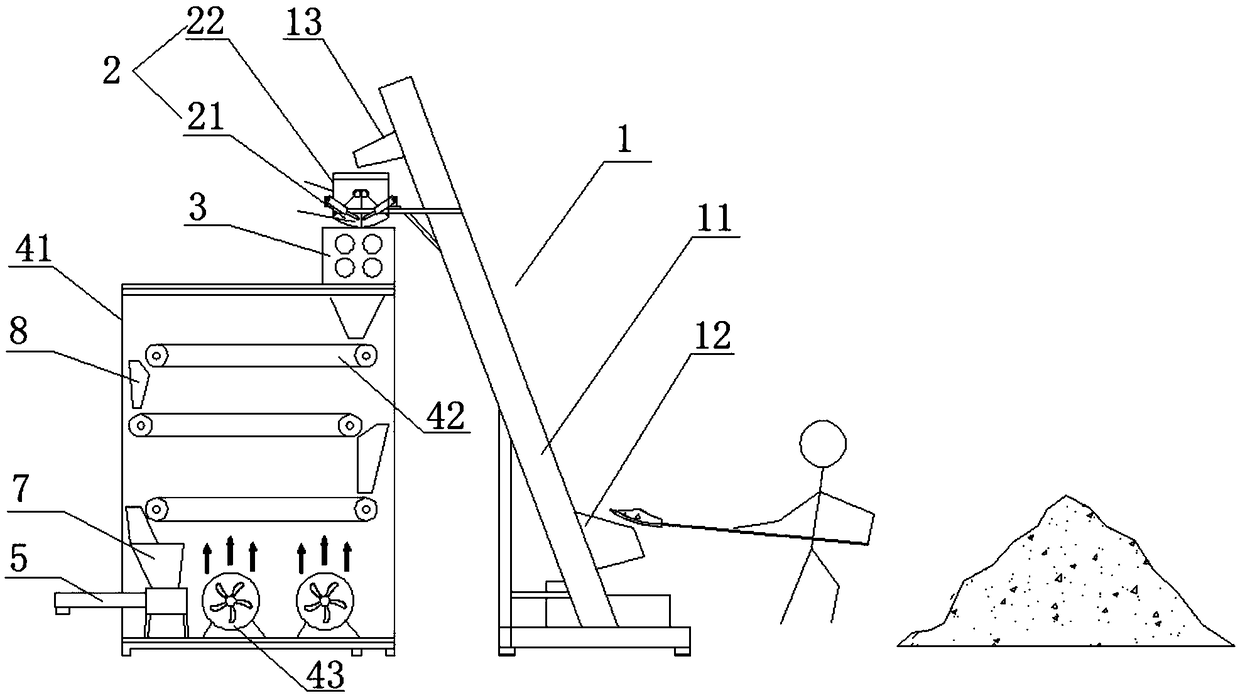 Continuous belt type sludge dryer and method for treating sludge in batches