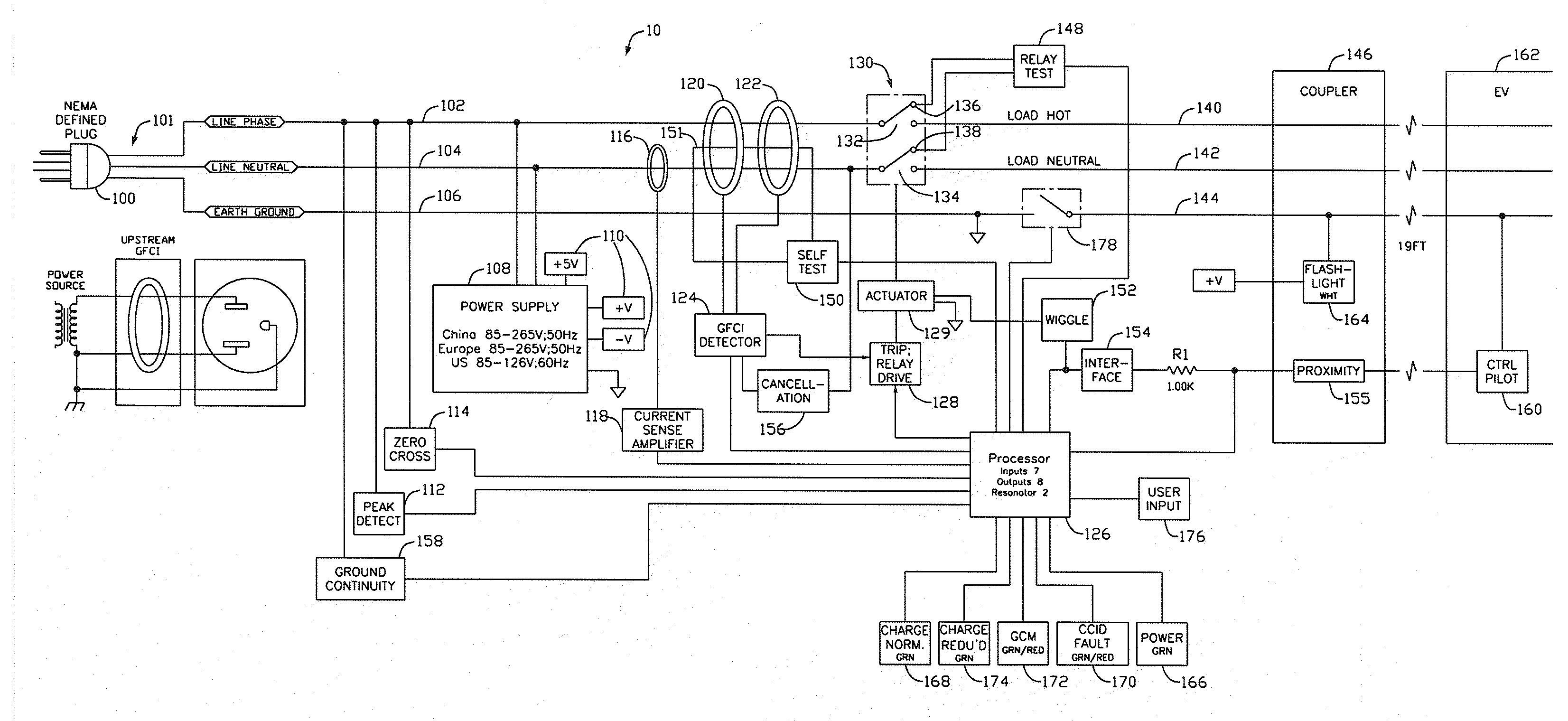 Protective device for an electrical supply facility