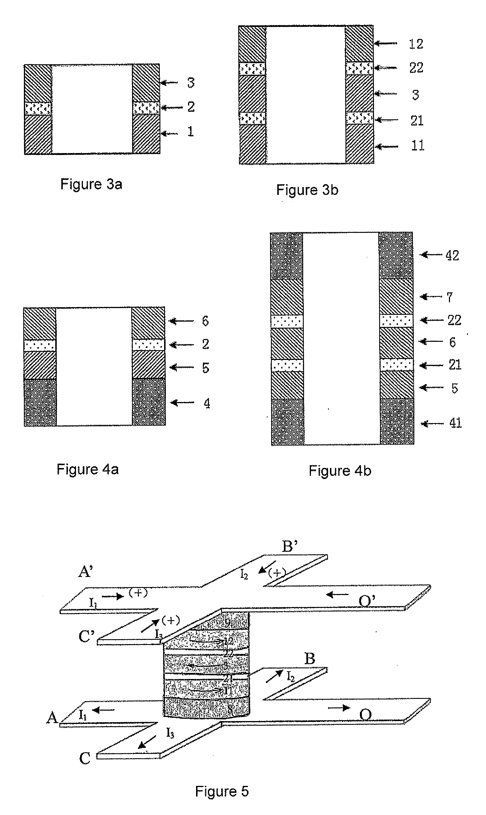 Magnetic logic element with toroidal multiple magnetic films and a method of logic treatment using the same