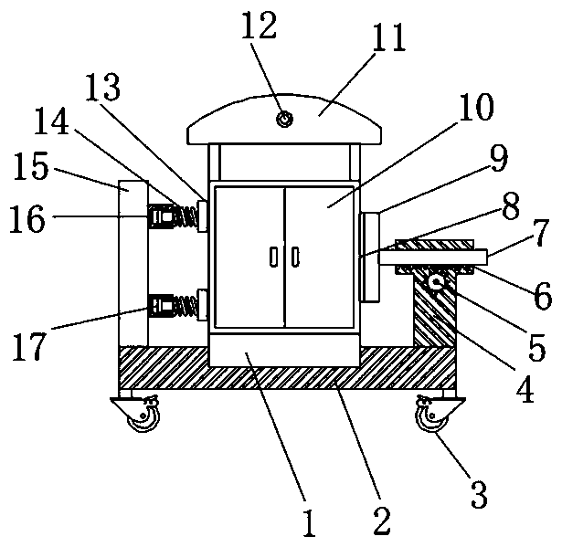 Rapidly fixed power transformation box for emergency rescue