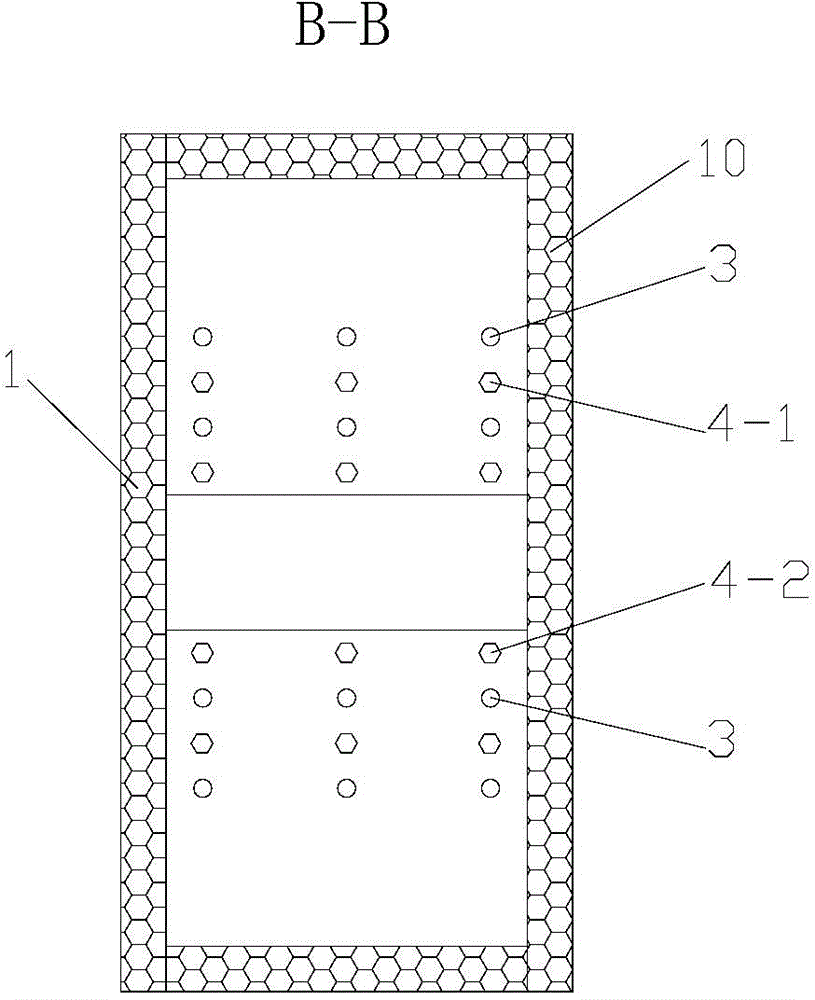 Thermal property testing device and thermal property testing method of sintering heat-preservation hollow block and external heat-preservation plate