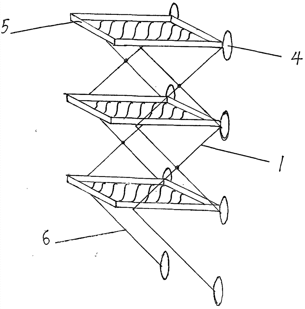 Wall-suction type lifting storage rack