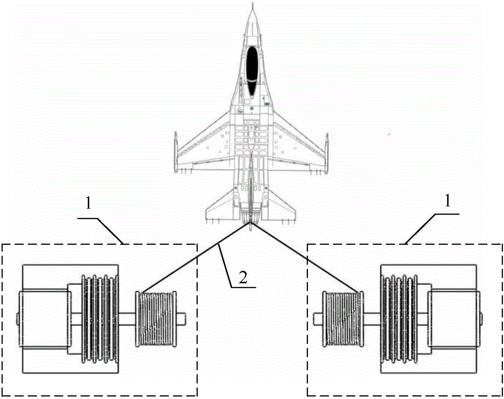 Electromagnetic arresting device for deck landing or landing of aircraft