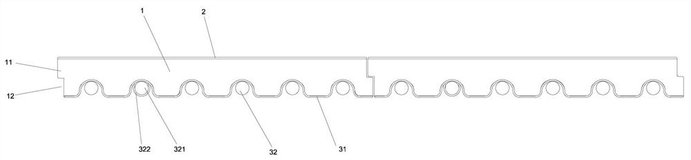 Assembly type pipeline integrated partition wall structure of single-side corrugated tile plate