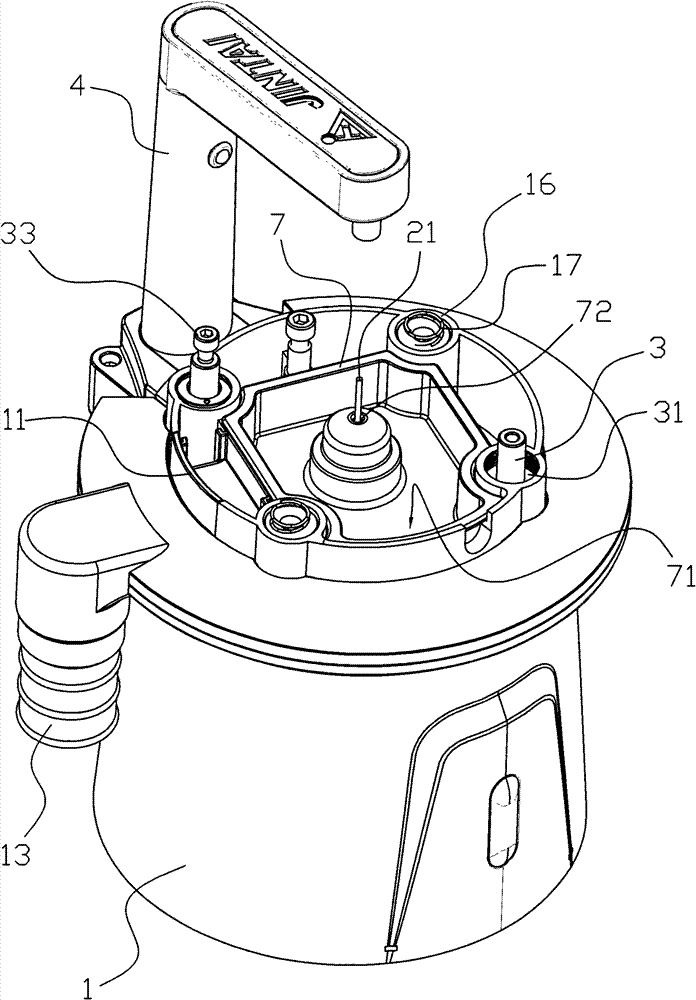 Pin-implanting punching machine for false teeth