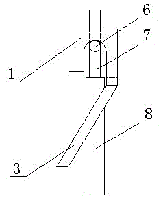 A cage door locking structure