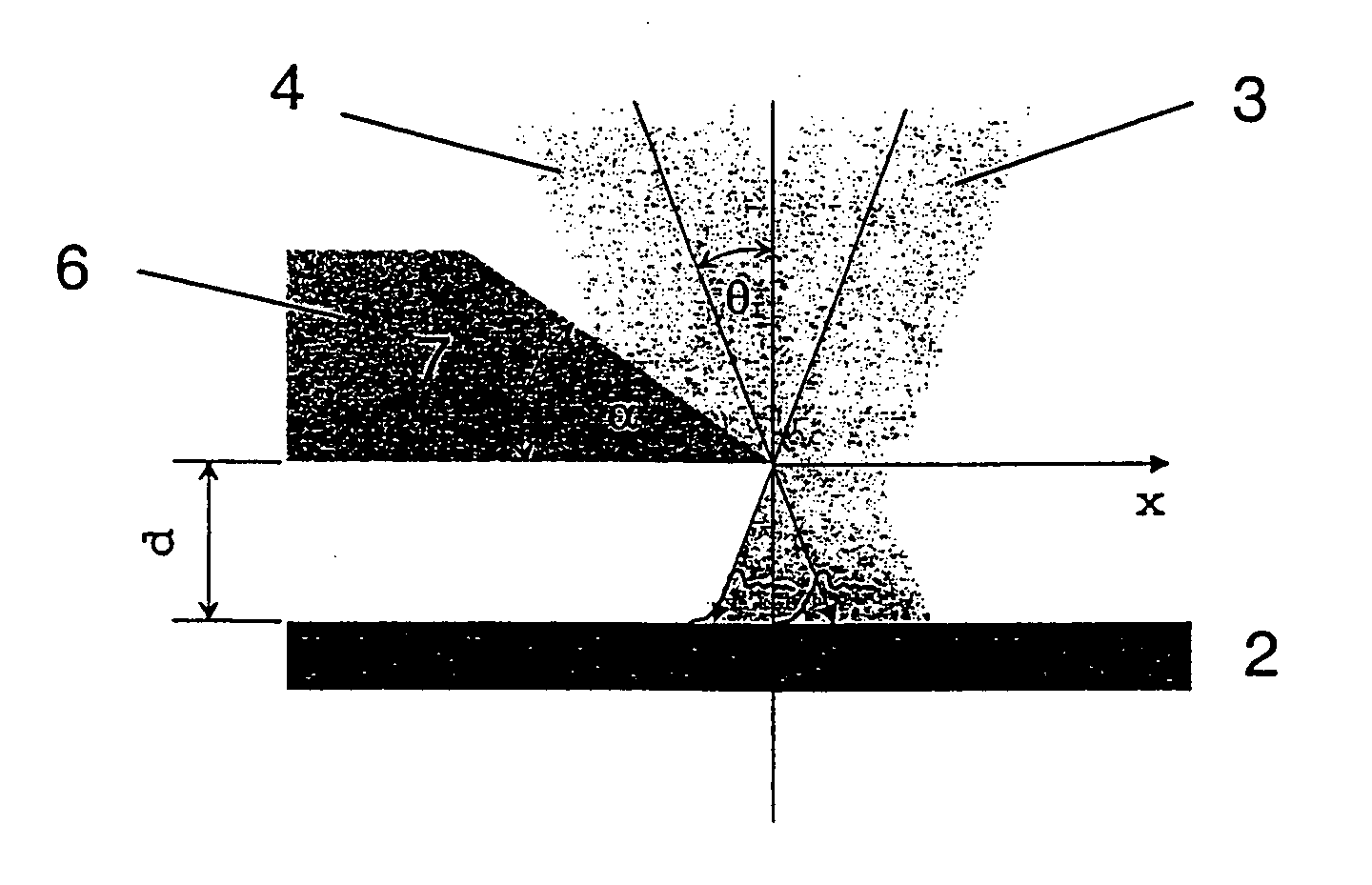 Method and device for producing a coupling grating for a waveguide