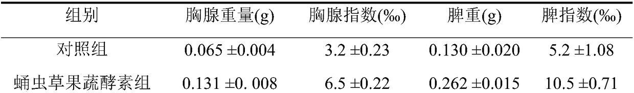 Preparation method of cordyceps militaris fruit and vegetable enzyme