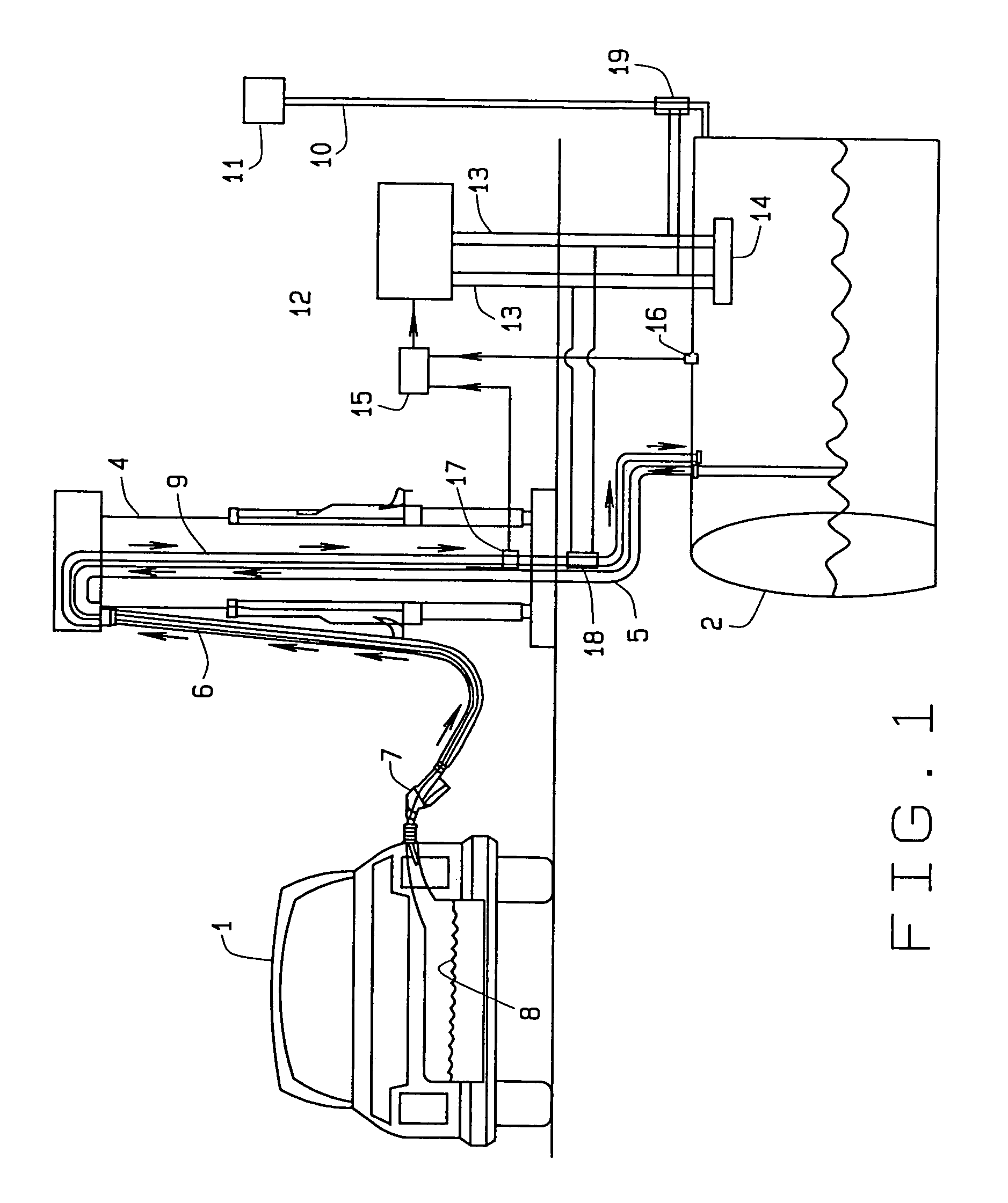 Enthalpy extractor for hydrocarbon vapors