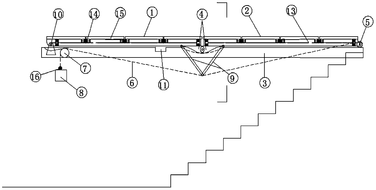 Landscape elevator escape door opening method