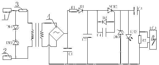 High-voltage electrifying display device