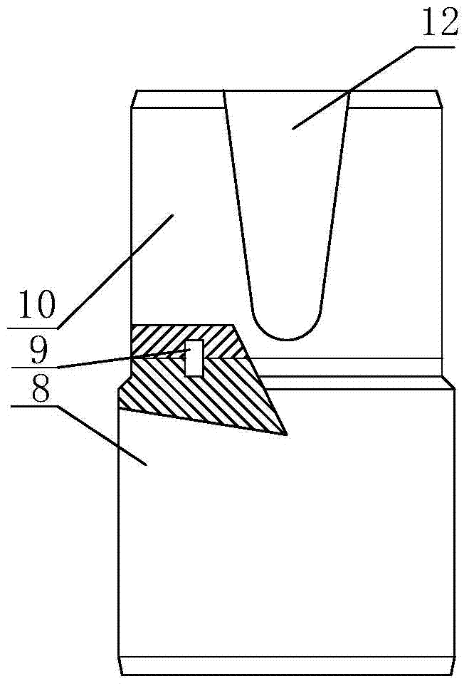 Valve core structure of a pulverized coal flow regulating valve