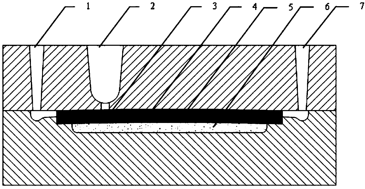 Production technology for casting wear-resistant thin plates by compounding double liquid metals