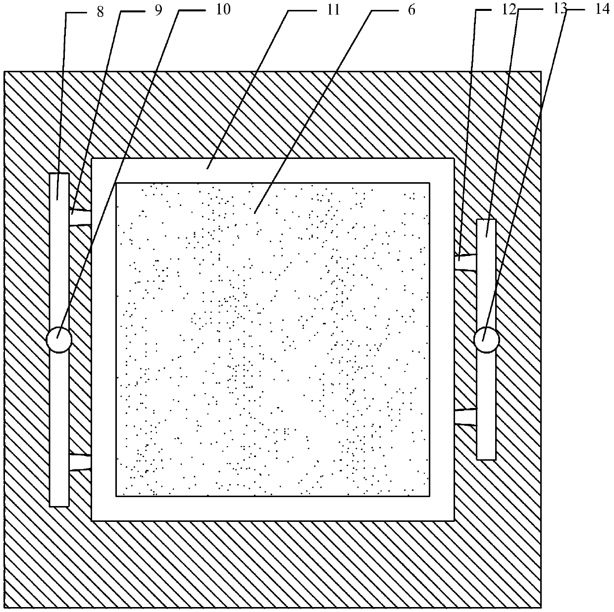 Production technology for casting wear-resistant thin plates by compounding double liquid metals