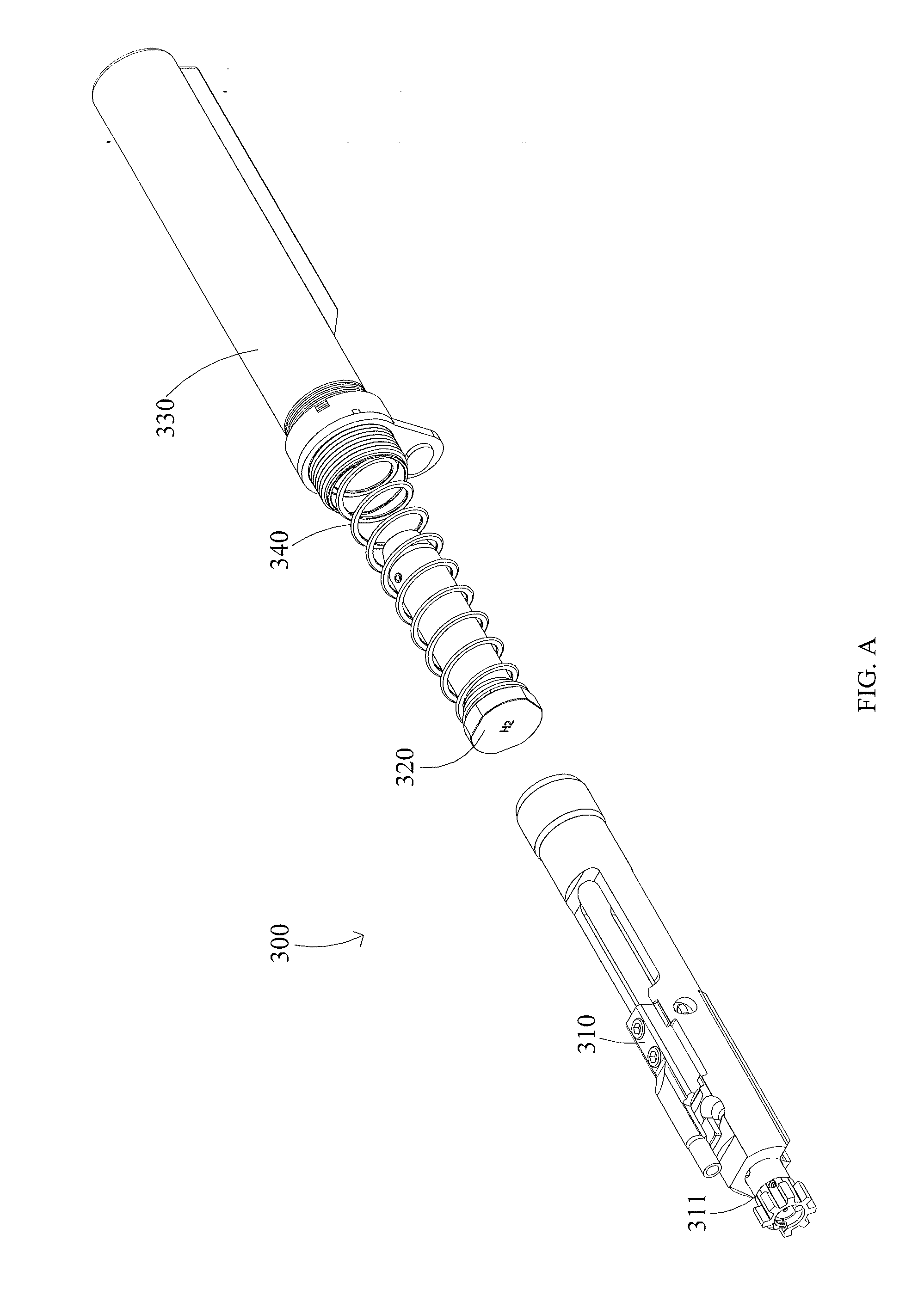 Firearm buffer system and buttstock assembly