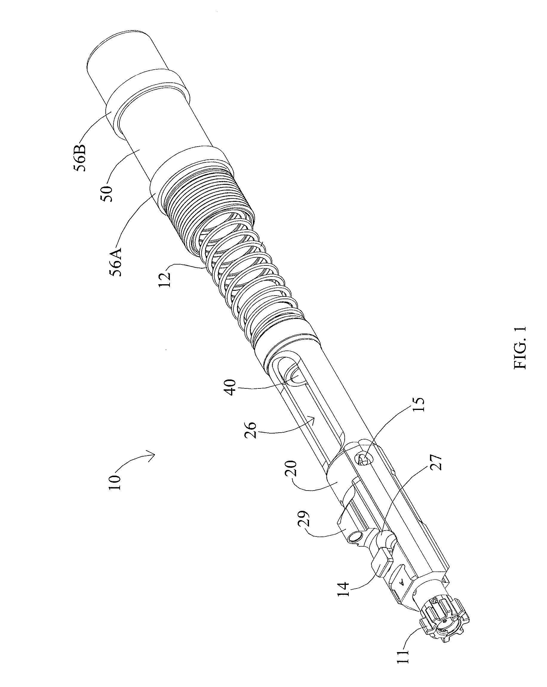 Firearm buffer system and buttstock assembly