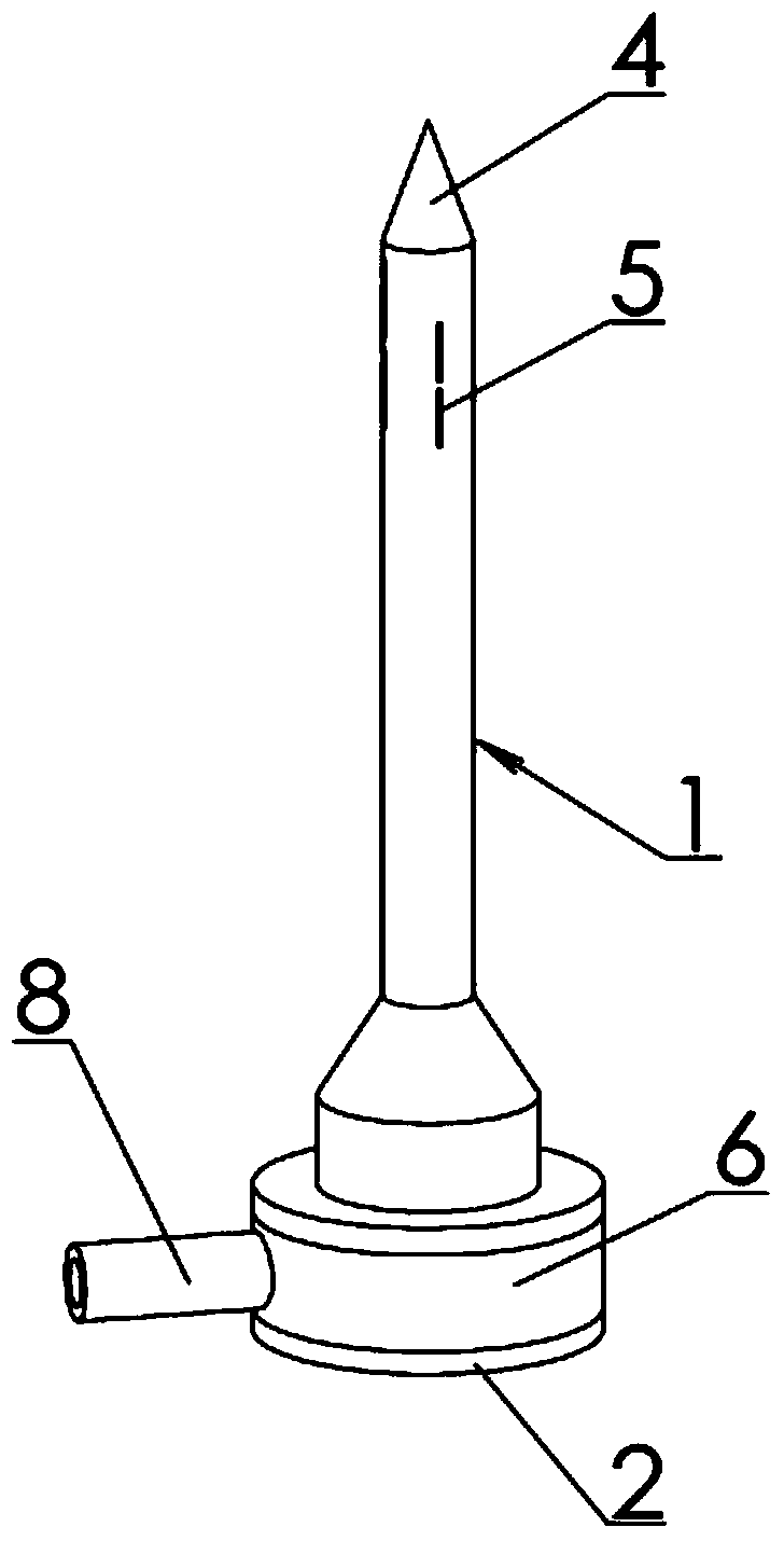 Infusion needles for high penetration trees