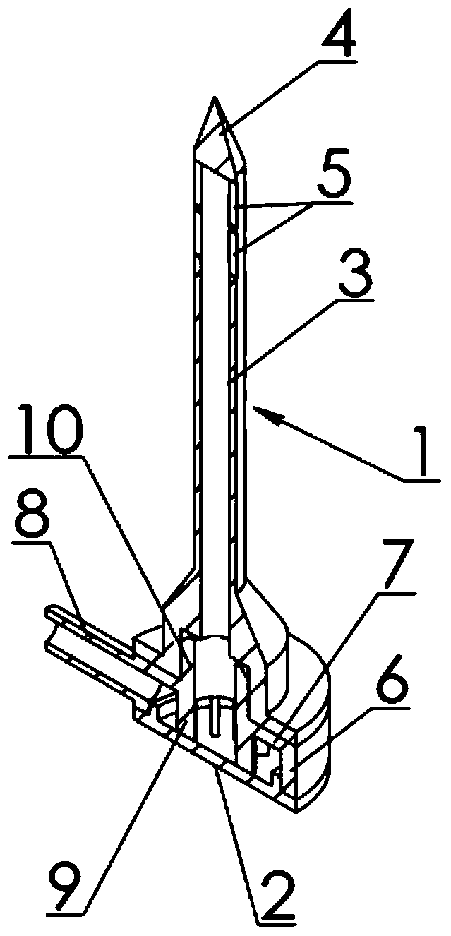 Infusion needles for high penetration trees