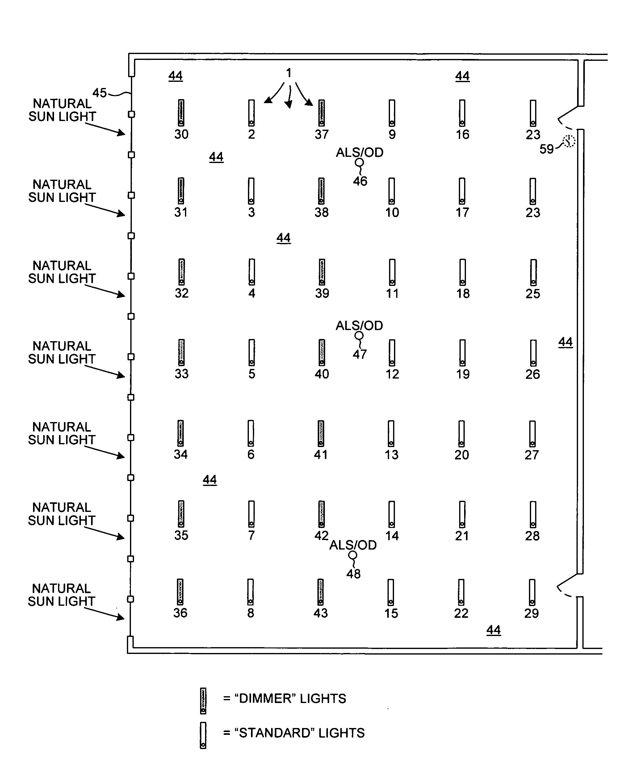 Ambient light sensor auto-calibration in a lighting control system