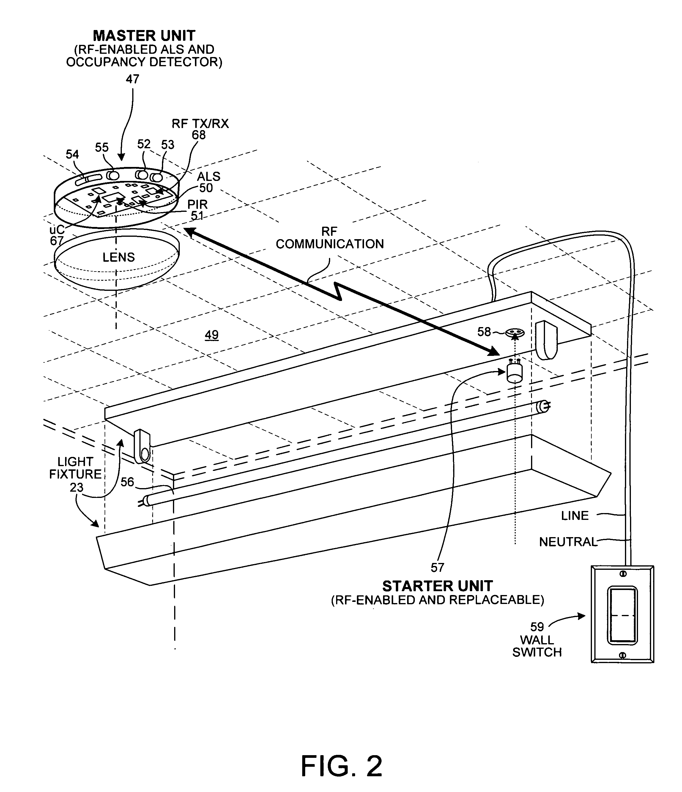 Ambient light sensor auto-calibration in a lighting control system