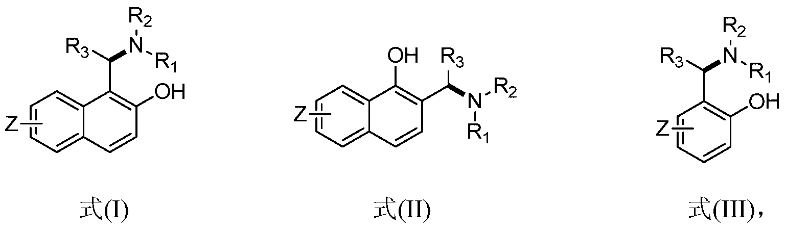 Application of chiral aminophenol ligand to asymmetric synthesis of efavirenz