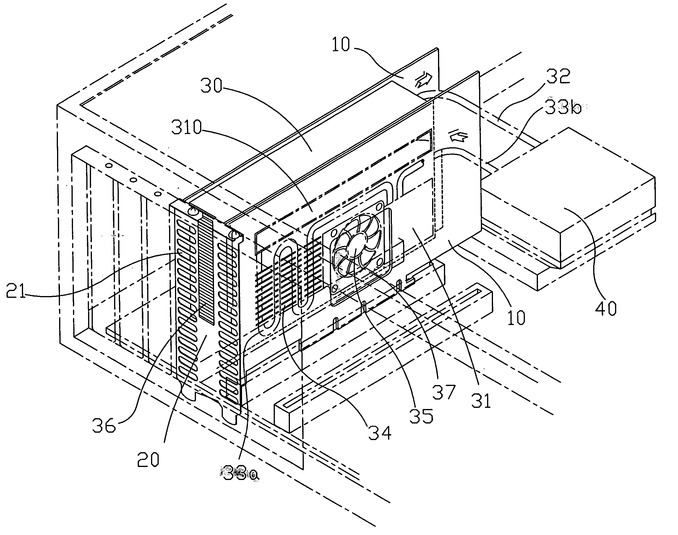 Water-cooler radiator module