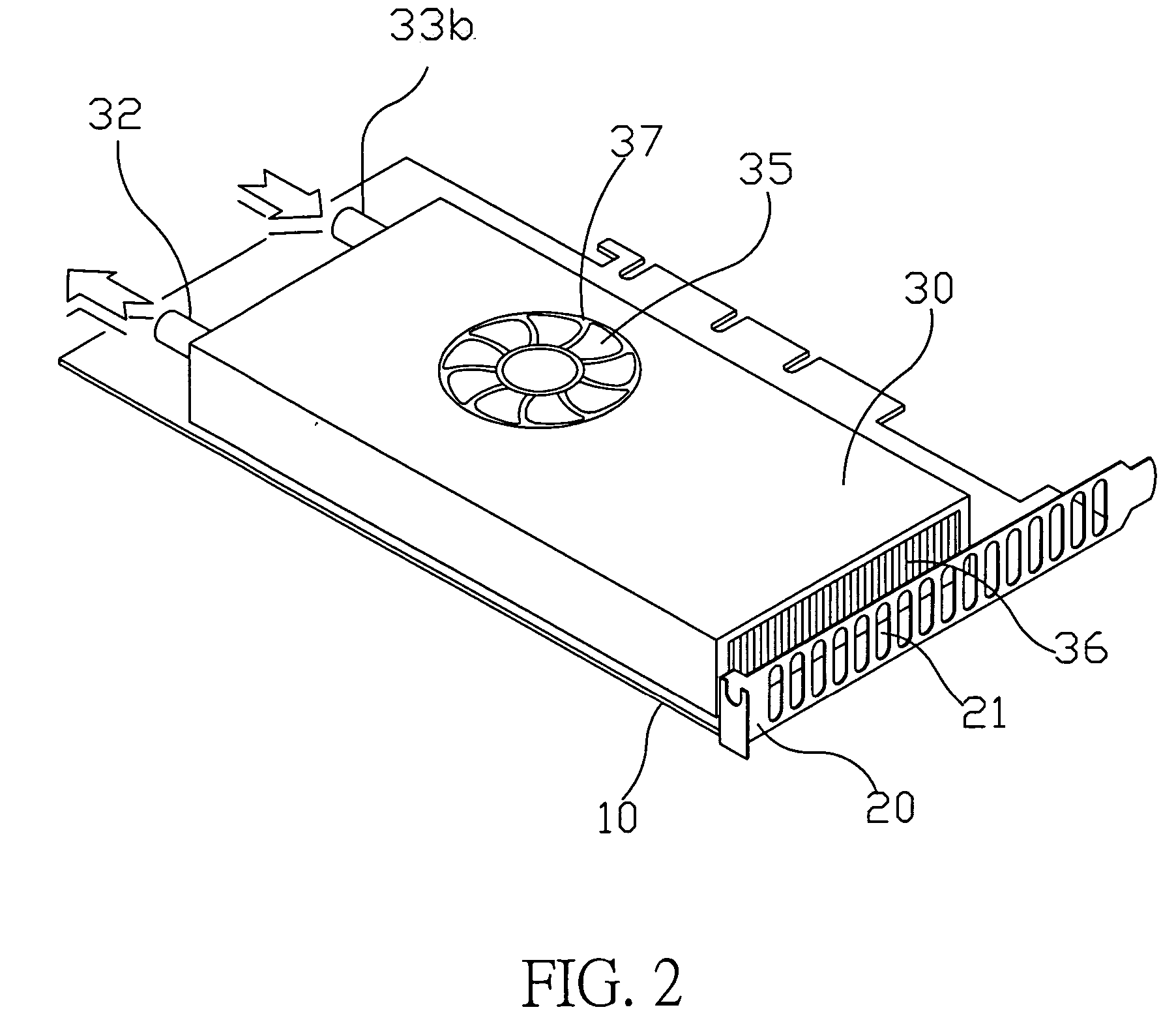 Water-cooler radiator module