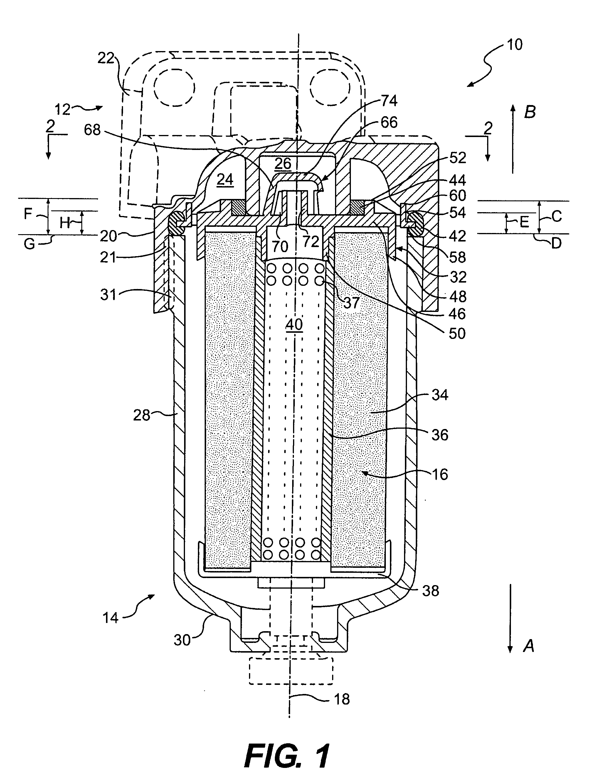 Fluid filter system