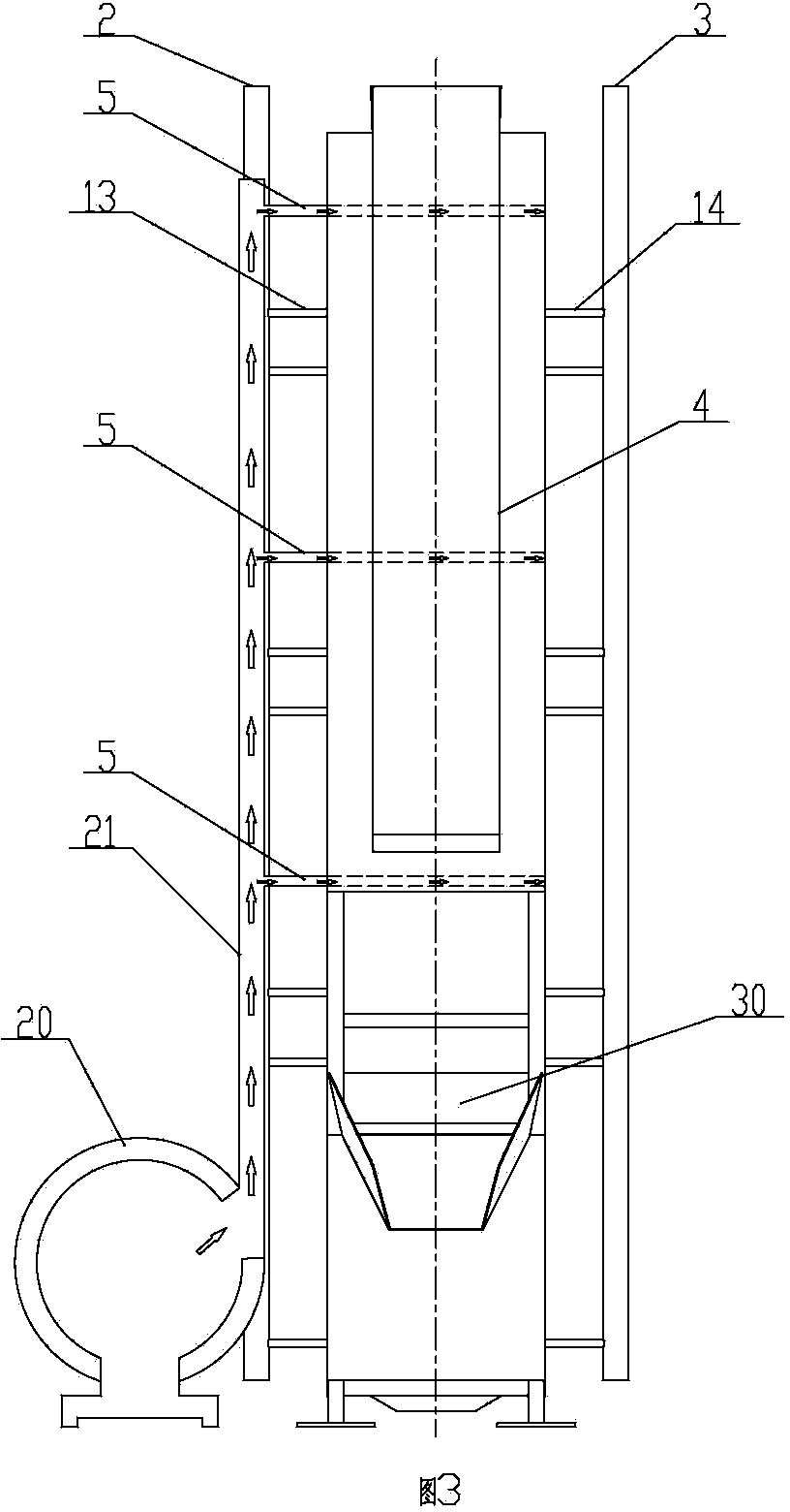 Moulding sand cooling dedusting tower as well as casting moulding sand processing device and method