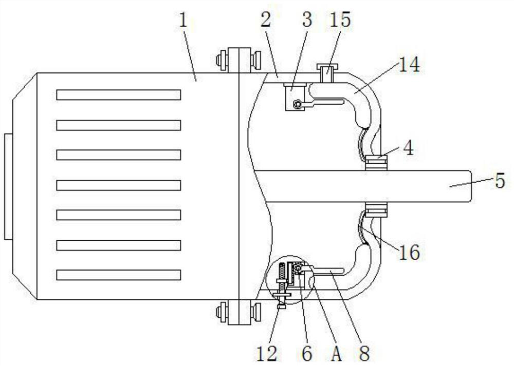 A fan motor casing assembly convenient for injecting lubricating oil