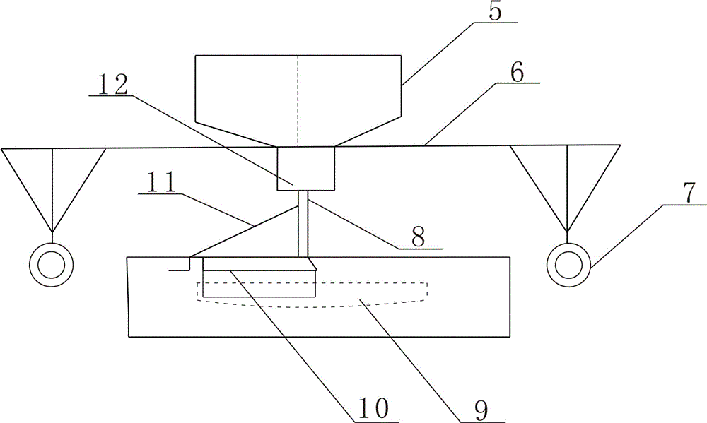 Molybdenum ferroalloy smelting sand base forming method and device