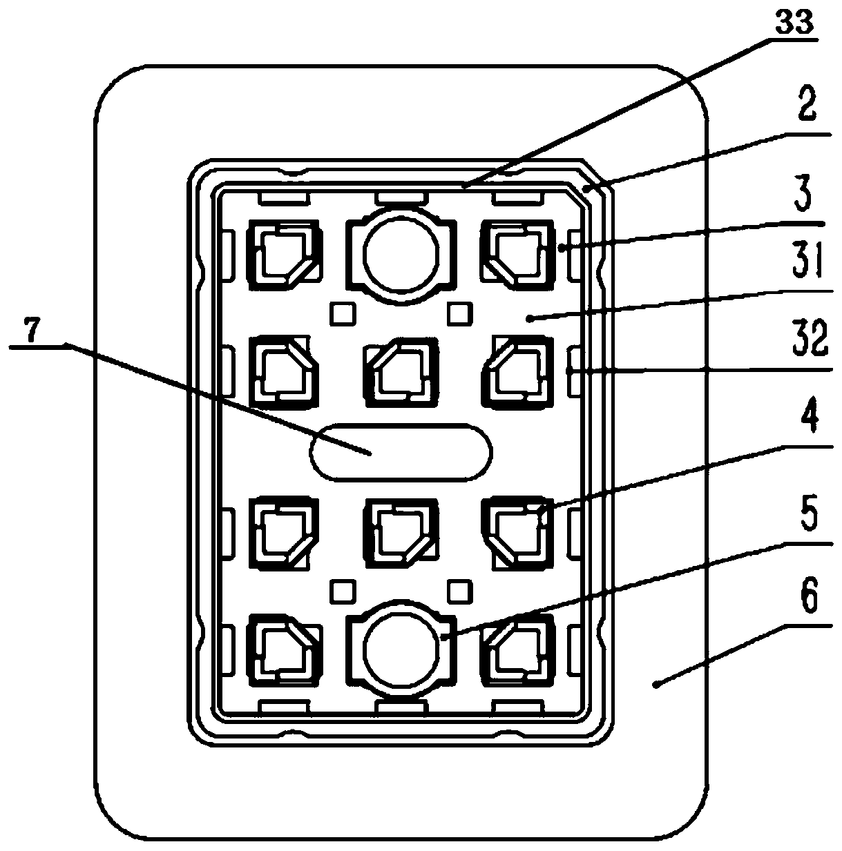 Insulation frame structure for press-contact IGBT