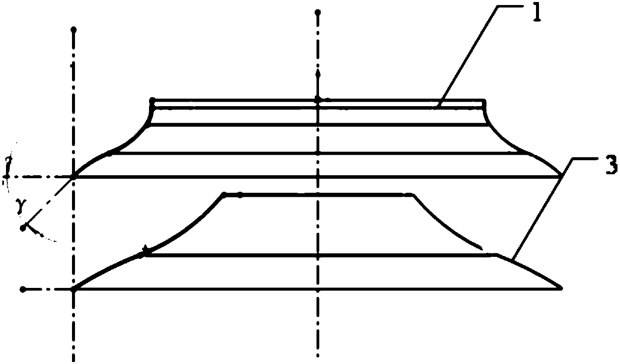 A backward centrifugal fan