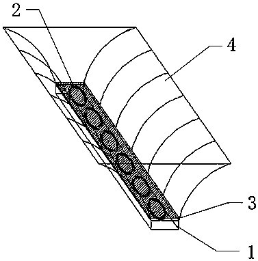 Cylindrical wave strip-shaped coupler module