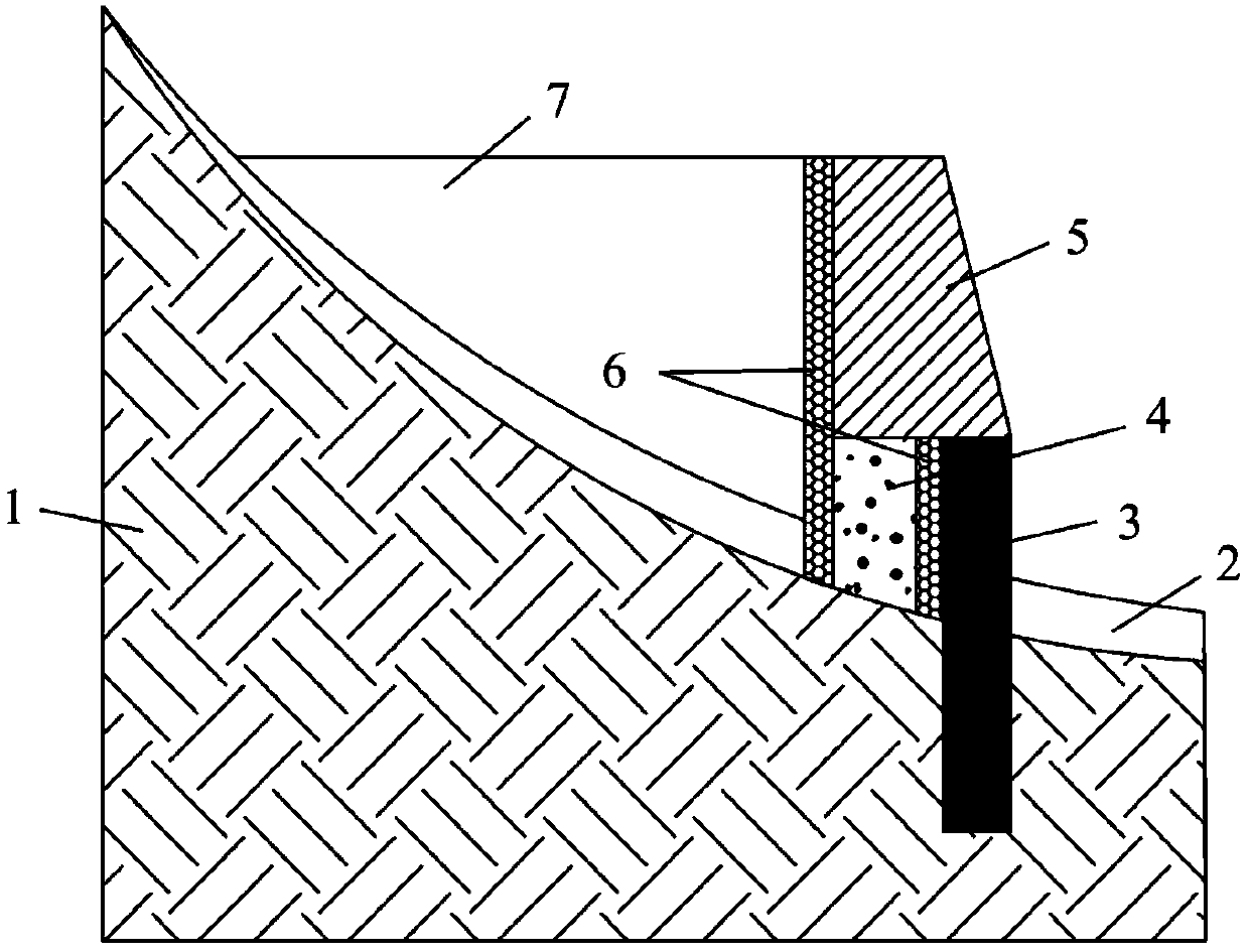 A kind of anti-seismic support structure and construction method of pile foundation retaining wall containing EPS buffer layer