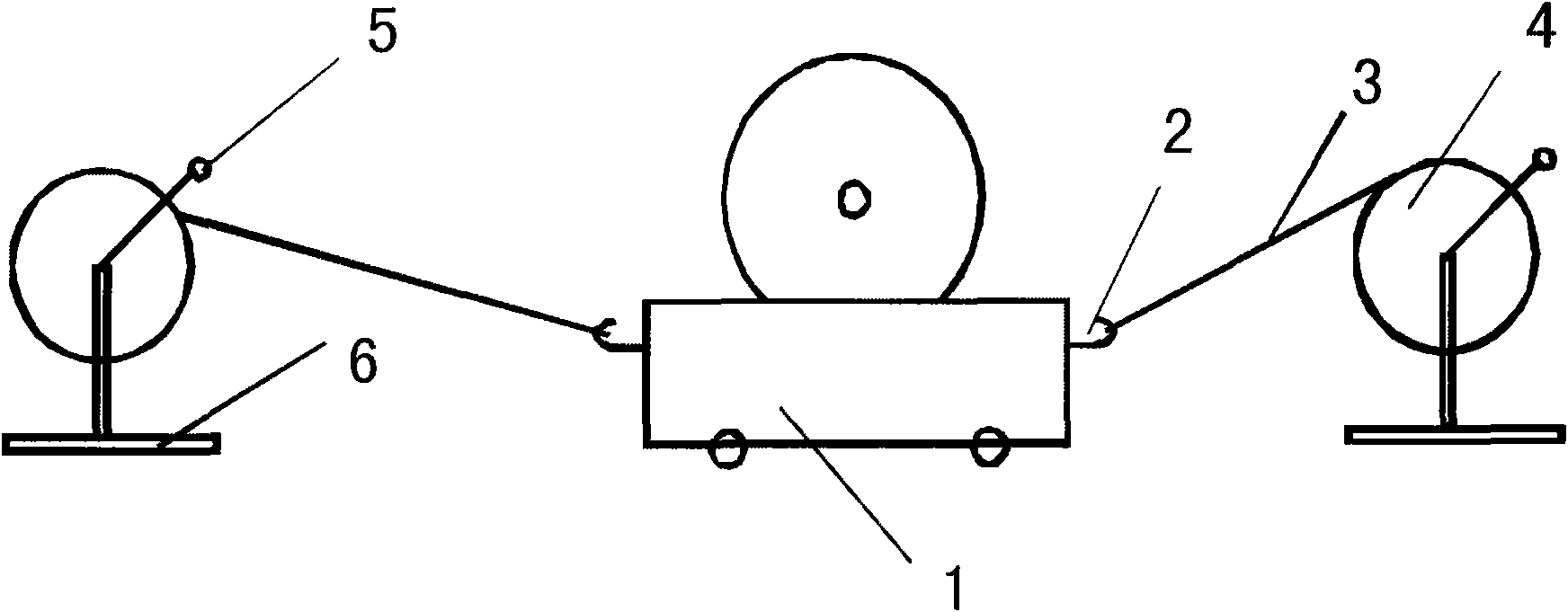 Bridge bearing traction type testing device