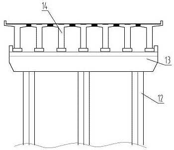 Piling and bridging construction all-in-one machine and construction method thereof