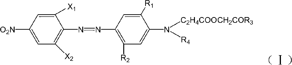 Disperse dye monomeric compound and disperse dye