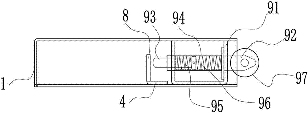 Deputy lock device comprising rotating shaft