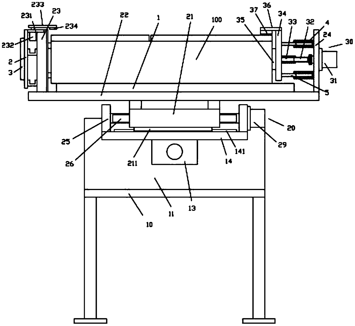 Refrigerator machining device with automatic overturning mechanism