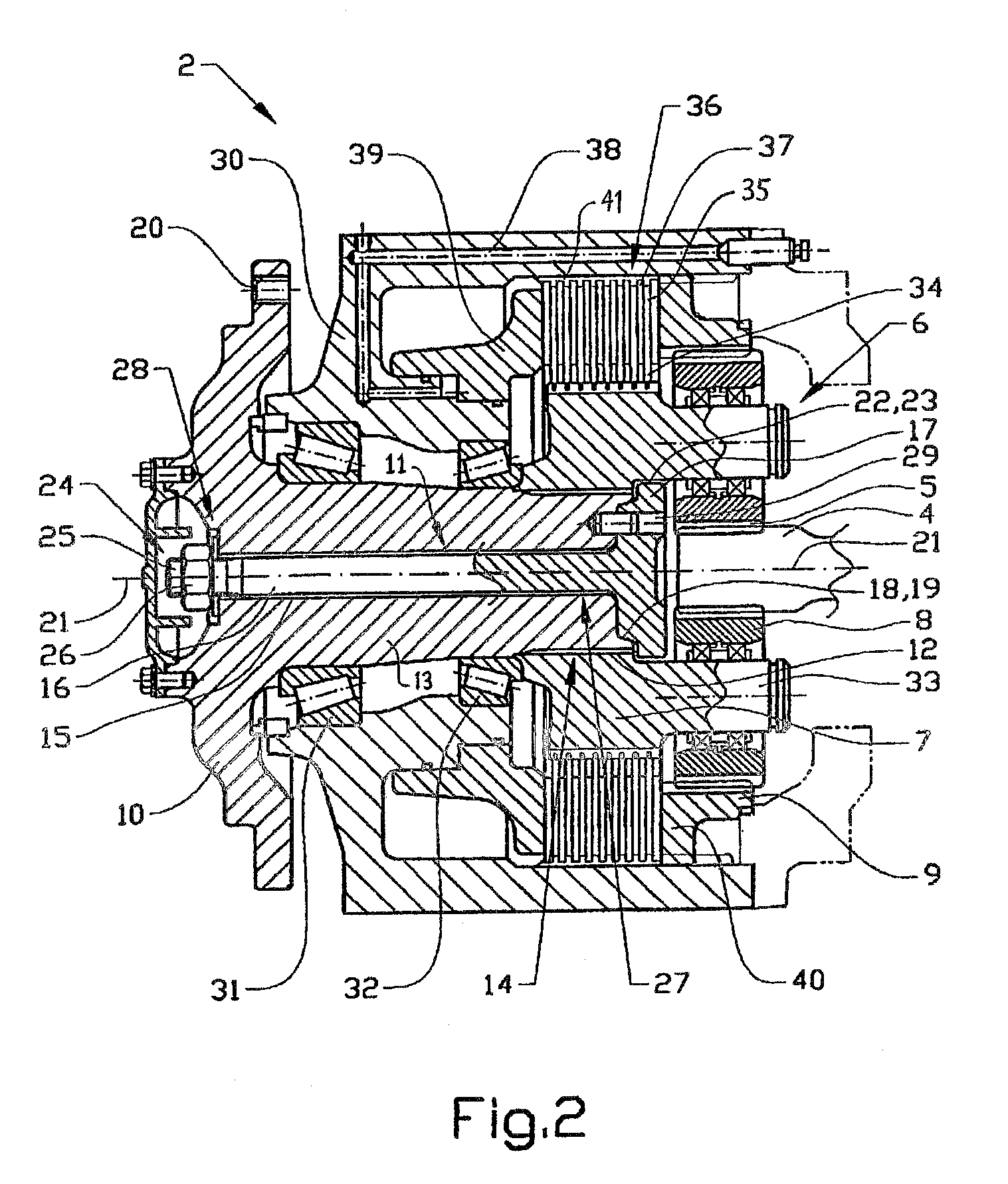 Device for driving a vehicle wheel