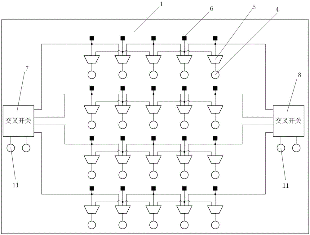 A 3D chip redundant TSV fault-tolerant structure with the function of transferring signals