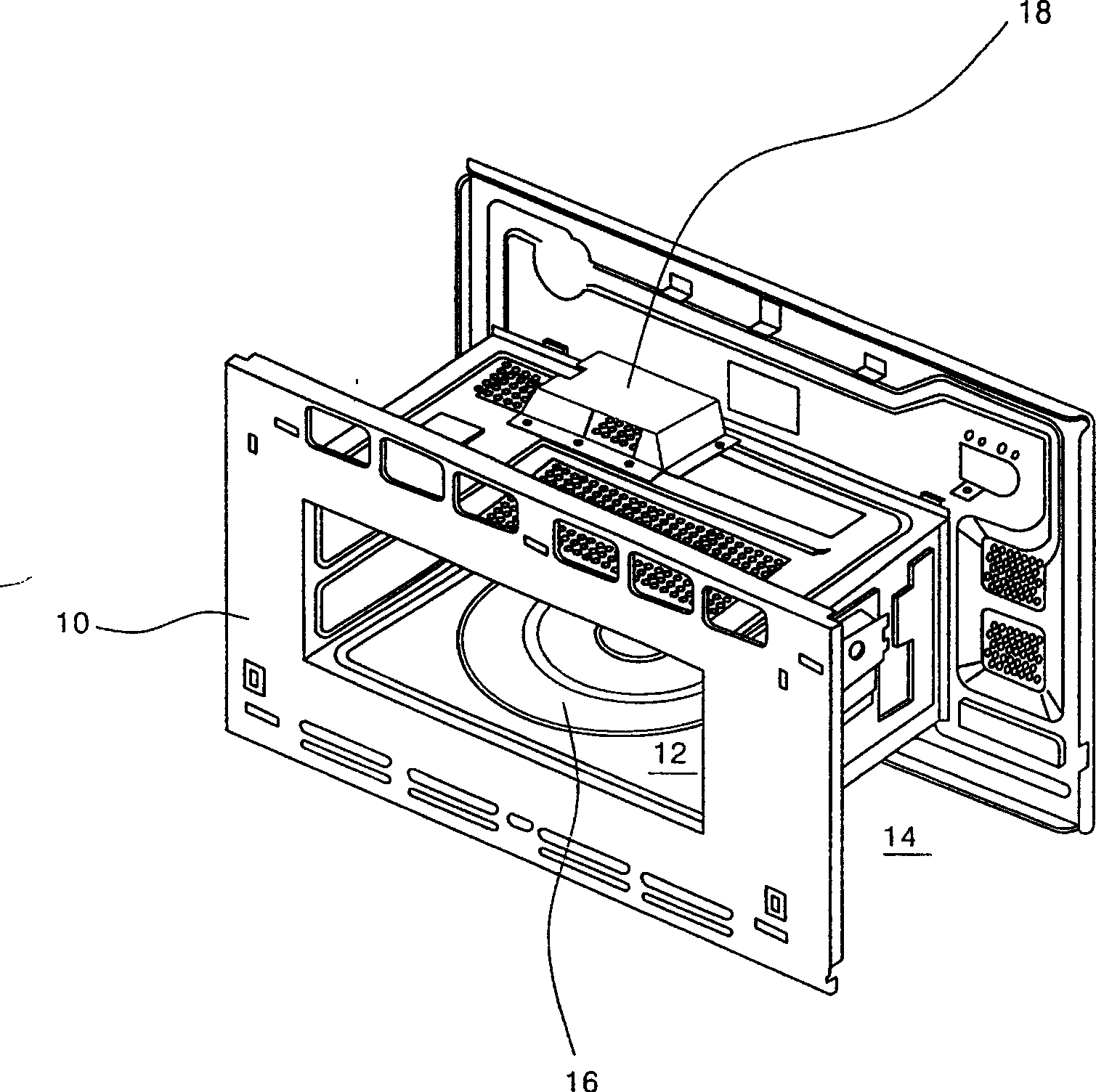 Barbecue rack of microwave oven