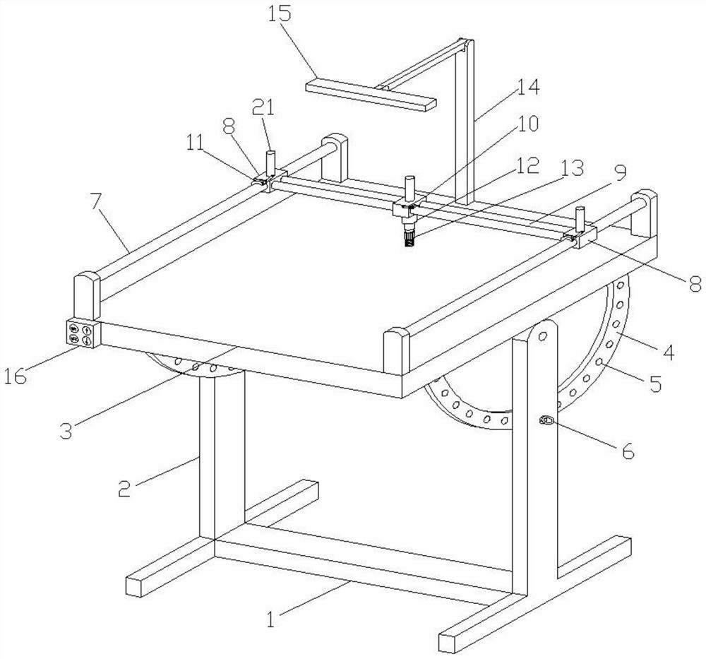 Rotatable costume designing workbench with line drawing and cutting functions and using method thereof