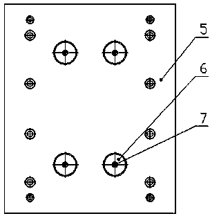 Ejection cushion block structure of injection mould