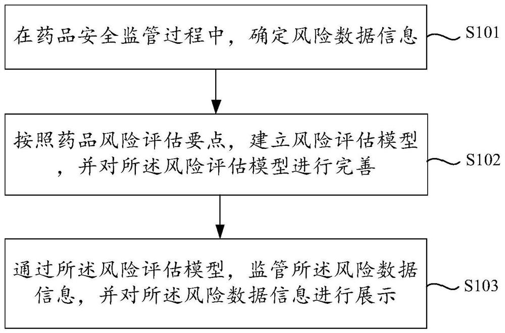 Method and system for supervising drug risk data information