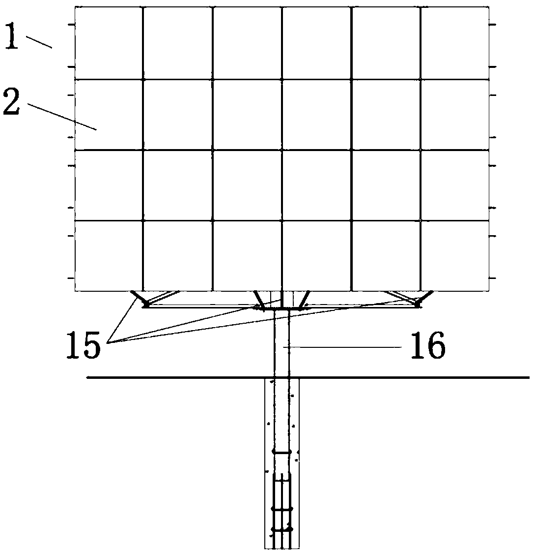 A solar tracking device for photovoltaic power generation