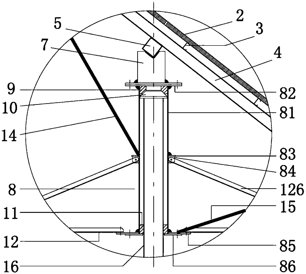 A solar tracking device for photovoltaic power generation