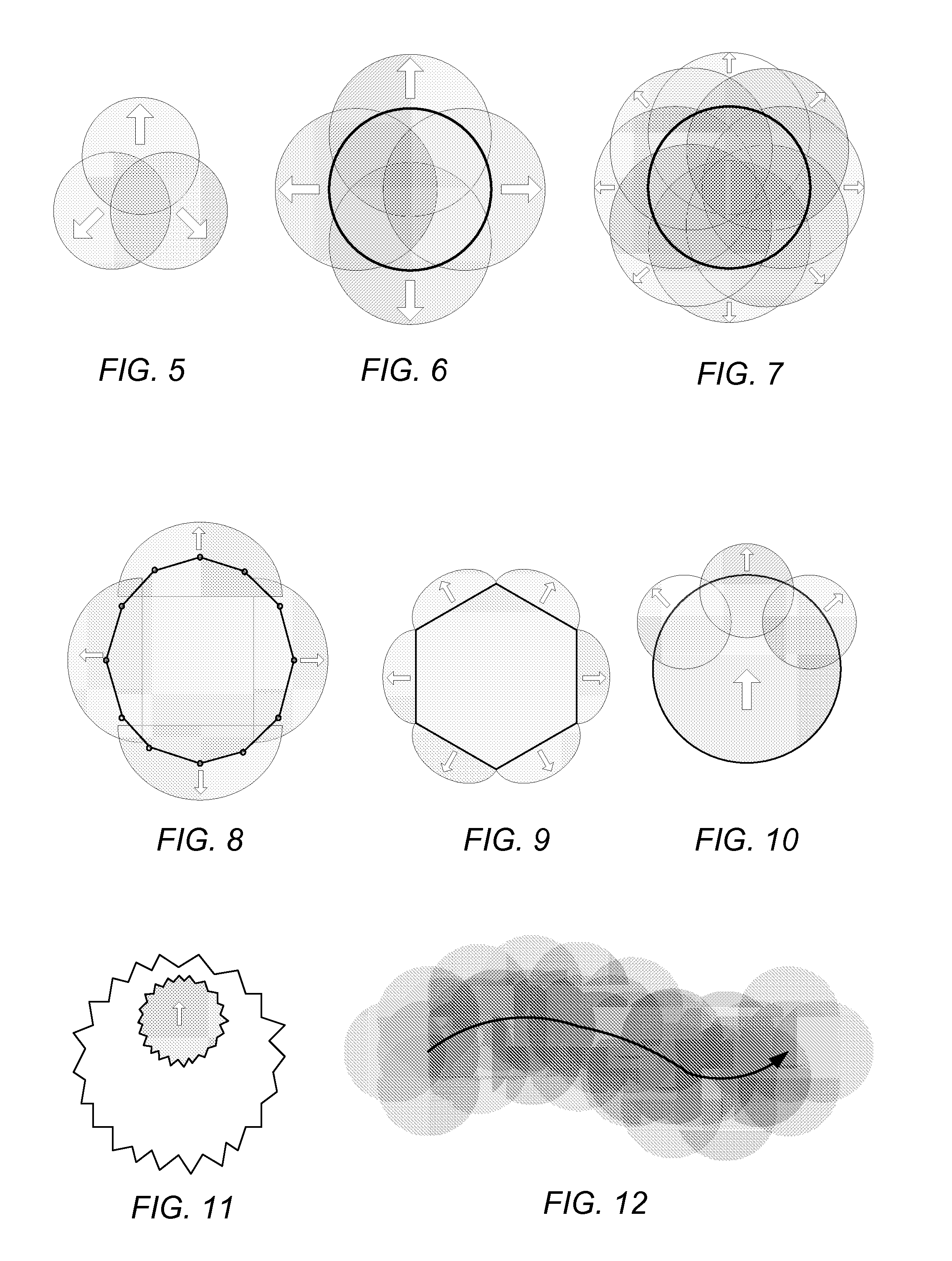 Methods and Apparatus for Simulation Of Fluid Motion Using Procedural Shape Growth